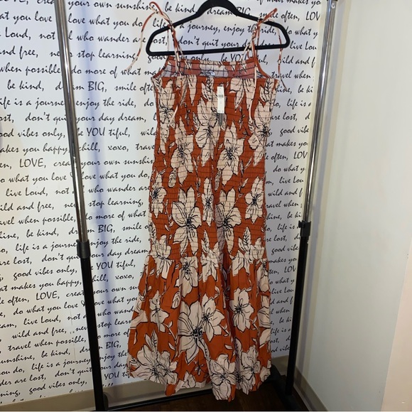 DHRUV KAPOOR SMOCKED FLOUNCE-HEM DRESS - Picture 8 of 11